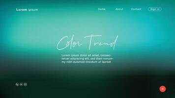 Background abstract Aqua Menthe color trend 2020 for Homepage vector