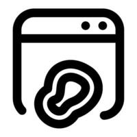 Heatmap icon for web, app, infographic, etc vector