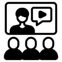 Webinar icon for web, app, infographic, etc vector