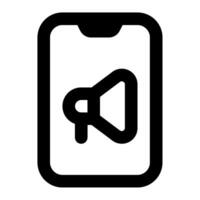 Mobile Ads icon for web, app, infographic, etc vector