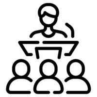 Seminar icon for web, app, infographic, etc vector