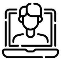 Tutor icon for web, app, infographic, etc vector