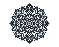 Floral mandala design gradient color vector