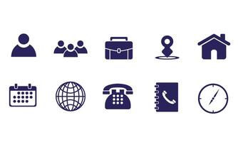 Profile Icon Packs. Consist of 10 icon for resume, CV, and business design. vector
