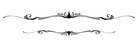 Decorative vintage frames and borders set. Design decoration pattern style. calligraphic design. Fit for title, element design, frame, border, caligraphic. Eps 10 vector
