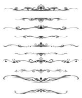 Decorative vintage frames and borders set. design decoration pattern style. calligraphic design. Fit for title, element design, frame, border, caligraphic. Eps 10 vector