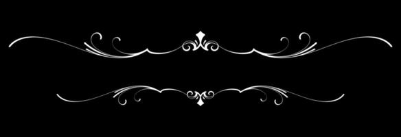 Decorative vintage frames and borders set. Design decoration pattern style. calligraphic design. Fit for title, element design, frame, border, caligraphic. Eps 10 vector