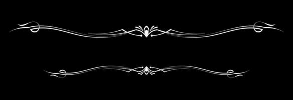Decorative vintage frames and borders set. Design decoration pattern style. calligraphic design. Fit for title, element design, frame, border, caligraphic. Eps 10 vector