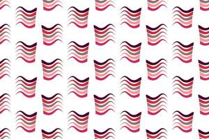 Decorative wave shape seamless pattern design vector