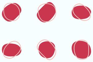 Organic blob shape design set vector
