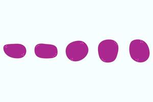 Simple blob abstract shape design set vector