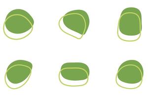 Organic blob shape design set vector