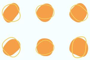 Organic blob shape design set vector