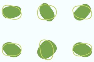 Organic blob shape design set vector