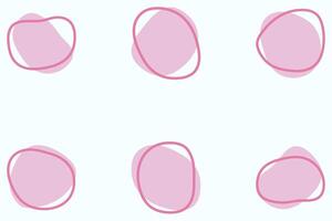 Organic blob shape design set vector