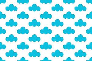 Cloud seamless pattern design for textile or printing business vector