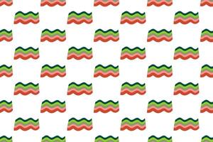 Decorative wave shape seamless pattern design vector