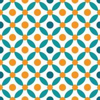 A seamless pattern of colorful circles in slightly, creating a vibrant, playful, and dynamic design. vector