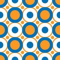 A seamless pattern of colorful circles in slightly, creating a vibrant, playful, and dynamic design. vector