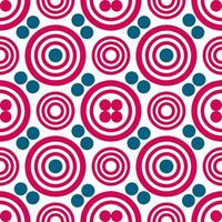 A seamless pattern of colorful circles in slightly, creating a vibrant, playful, and dynamic design. vector
