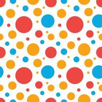 A seamless pattern of colorful circles in slightly, creating a vibrant, playful, and dynamic design. vector