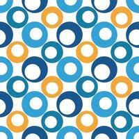 A seamless pattern of colorful circles in slightly, creating a vibrant, playful, and dynamic design. vector