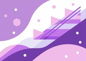 Lilac color abstract background with fluid shapes and gradients, perfect for modern designs. vector