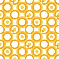 A seamless pattern of colorful circles in slightly, creating a vibrant, playful, and dynamic design. vector
