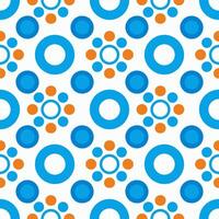 A seamless pattern of colorful circles in slightly, creating a vibrant, playful, and dynamic design. vector