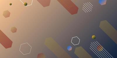Gradient hexagonal background. . vector