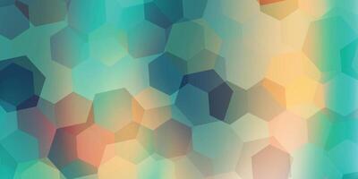 Gradient hexagonal background. vector