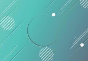 Gradient texture background with memphis elements. vector