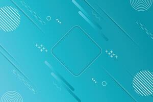 Gradient texture with memphis elements. vector