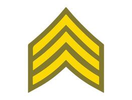 Sergeant rank badge vector