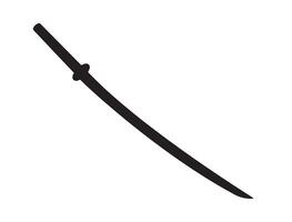 Samurai silhouette on white background vector