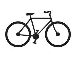 Bicycle silhouette on white background vector