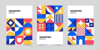 Abstract minimalist cover template. Modern colorful geometric pattern concept. illustration vector