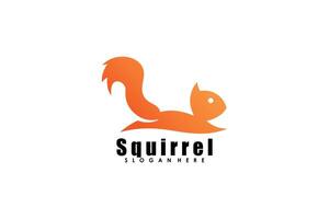 simple design with squirrel illustrator vector