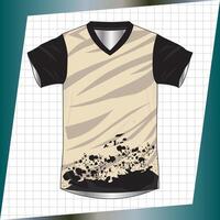 Background , jersey sport shirt template design for soccer Sport, basket ball, running uniform in front view, Shirt mockup , design very simple and easy to custom vector