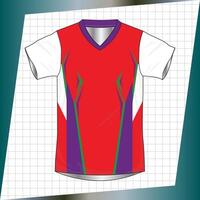 Background , jersey sport shirt template design for soccer Sport, basket ball, running uniform in front view, Shirt mockup , design very simple and easy to custom vector