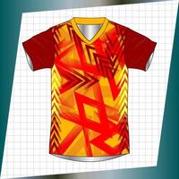 Background , jersey sport shirt template design for soccer Sport, basket ball, running uniform in front view, Shirt mockup , design very simple and easy to custom vector