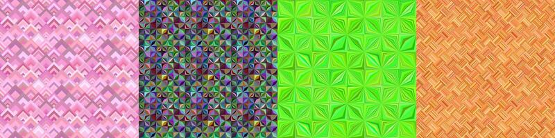 Seamless color geometric pattern set vector