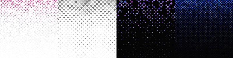 Abstract diagonal square pattern collection vector