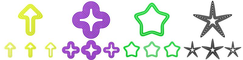 Line logo design collection vector