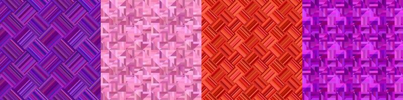 Seamless color geometric pattern set vector