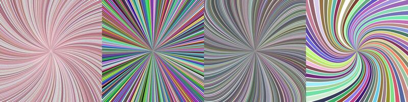 Abstract geometric ray burst background set vector