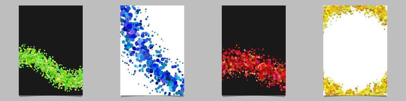 Abstract brochure backgrounds with colored dots vector