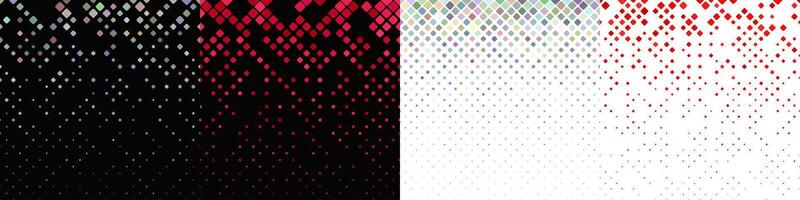 Abstract diagonal square pattern collection vector