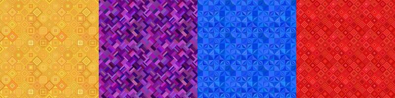 Seamless color geometric pattern set vector