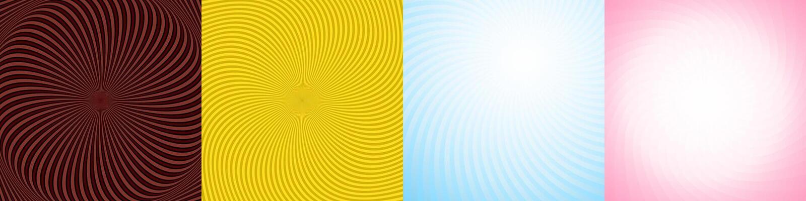 Abstract geometric ray burst background set